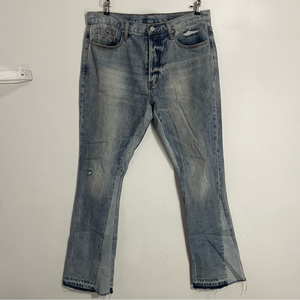 MNML Blue Flared Jeans Size 34